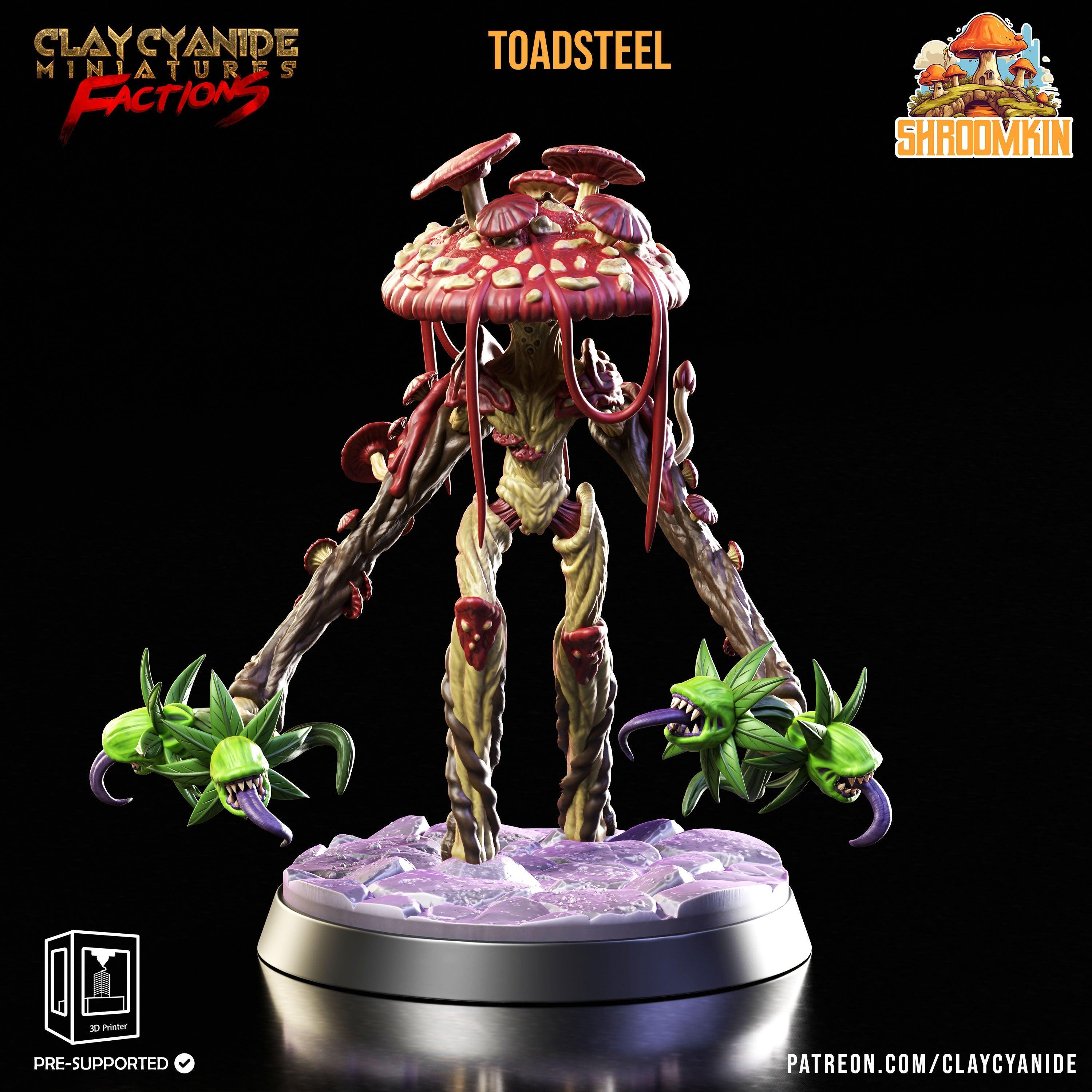 Toadsteel Shroomfolk Miniature | Myconid Fungus Folk Forge Master | 32 ...