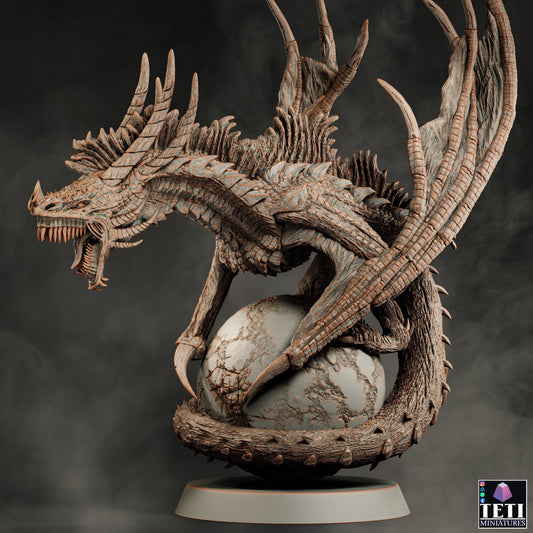 Tonador, Dragon Eating Wyvern Miniature | Fierce Monstrosity - Plague Miniatures