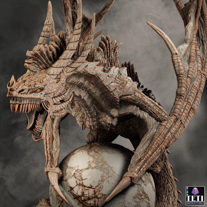 Tonador, Dragon Eating Wyvern Miniature | Fierce Monstrosity - Plague Miniatures