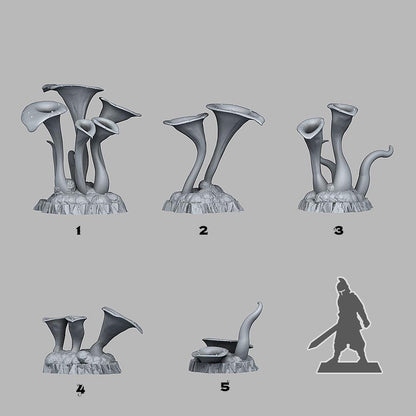 Toxic Swamp Plant Miniatures | Wargaming Terrain | 28mm Scale or 32mm Scale - Plague Miniatures