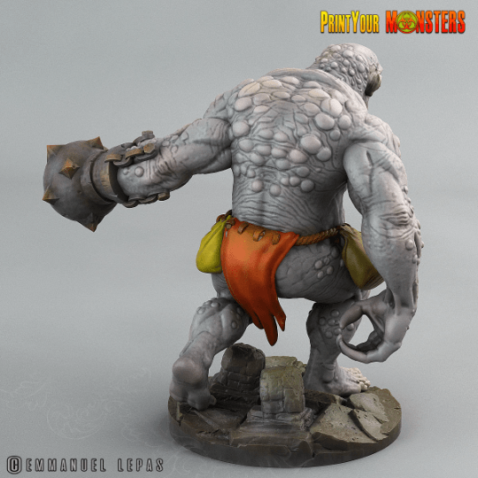 Troll with Rider Platform Miniature | Monstrous Mount - Plague Miniatures