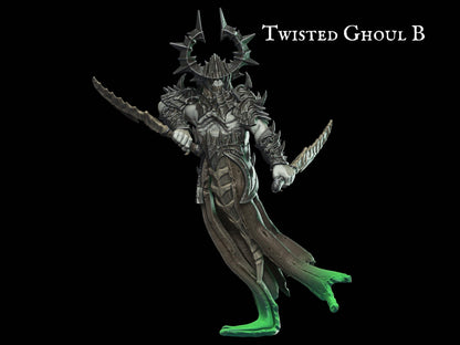 Twisted Ghoul Miniature Ghost miniature - 28mm scale Tabletop gaming DnD Miniature Dungeons and Dragons, Mage miniature, dnd 5e wargaming - Plague Miniatures