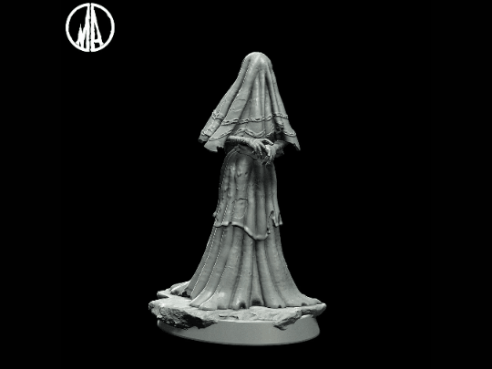 Undead Weeping Widow Miniature Witch miniatures - 3 Poses - 28mm scale Tabletop gaming DnD Miniature Dungeons and Dragons dnd 5e - Plague Miniatures