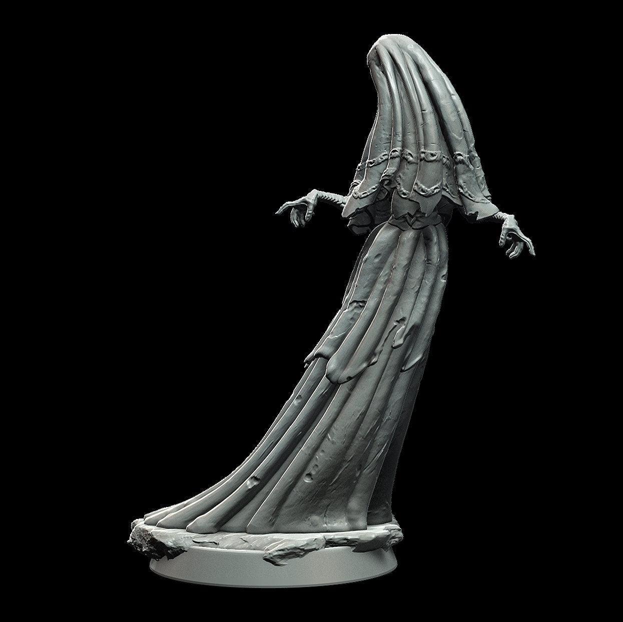 Undead Weeping Widow Miniature Witch miniatures - 3 Poses - 28mm scale Tabletop gaming DnD Miniature Dungeons and Dragons dnd 5e - Plague Miniatures