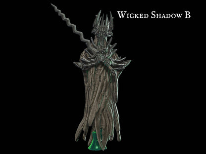 Undead Wicked Shadow Miniature - 28mm scale Tabletop gaming DnD Miniature Dungeons and Dragons dnd 5e dungeon master gift - Plague Miniatures