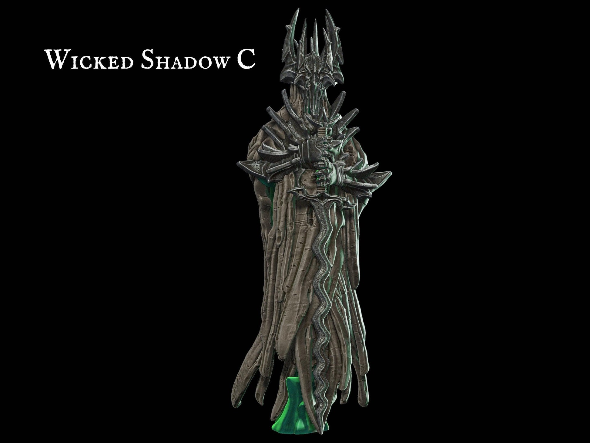 Undead Wicked Shadow Miniature - 28mm scale Tabletop gaming DnD Miniature Dungeons and Dragons dnd 5e dungeon master gift - Plague Miniatures