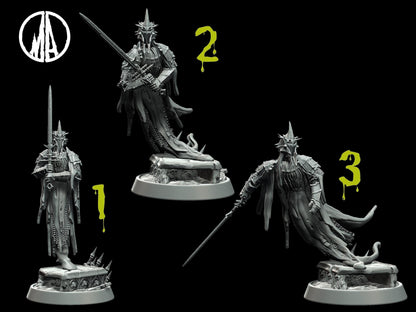 Undead Wretched Soul Miniature - 3 Poses - 28mm scale Tabletop gaming DnD Miniature Dungeons and Dragons, dnd 5e - Plague Miniatures