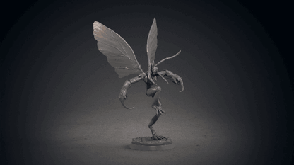 Visgor Flying Hive-Mind Insectoid Miniature | 32mm Scale - Plague Miniatures