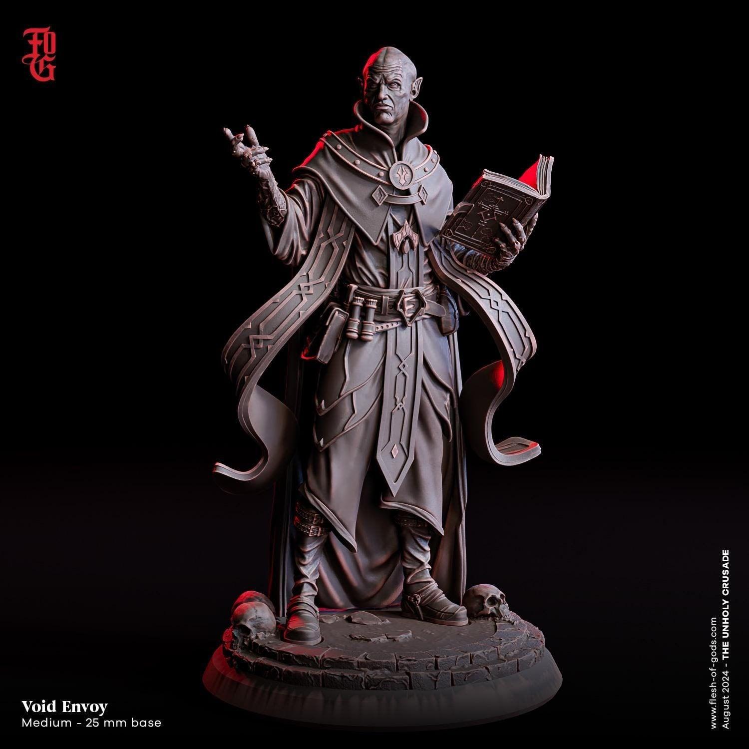 Void Envoy Miniature | Psychic Vampire NPC Monster Figure for RPGs | 3 ...