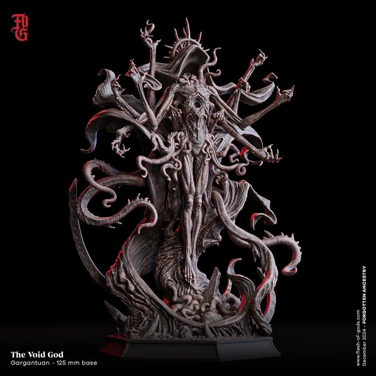 Void God Miniature | Gargantuan Aberration Cosmic Divinity Monster Figurine | 125mm Base - Plague Miniatures