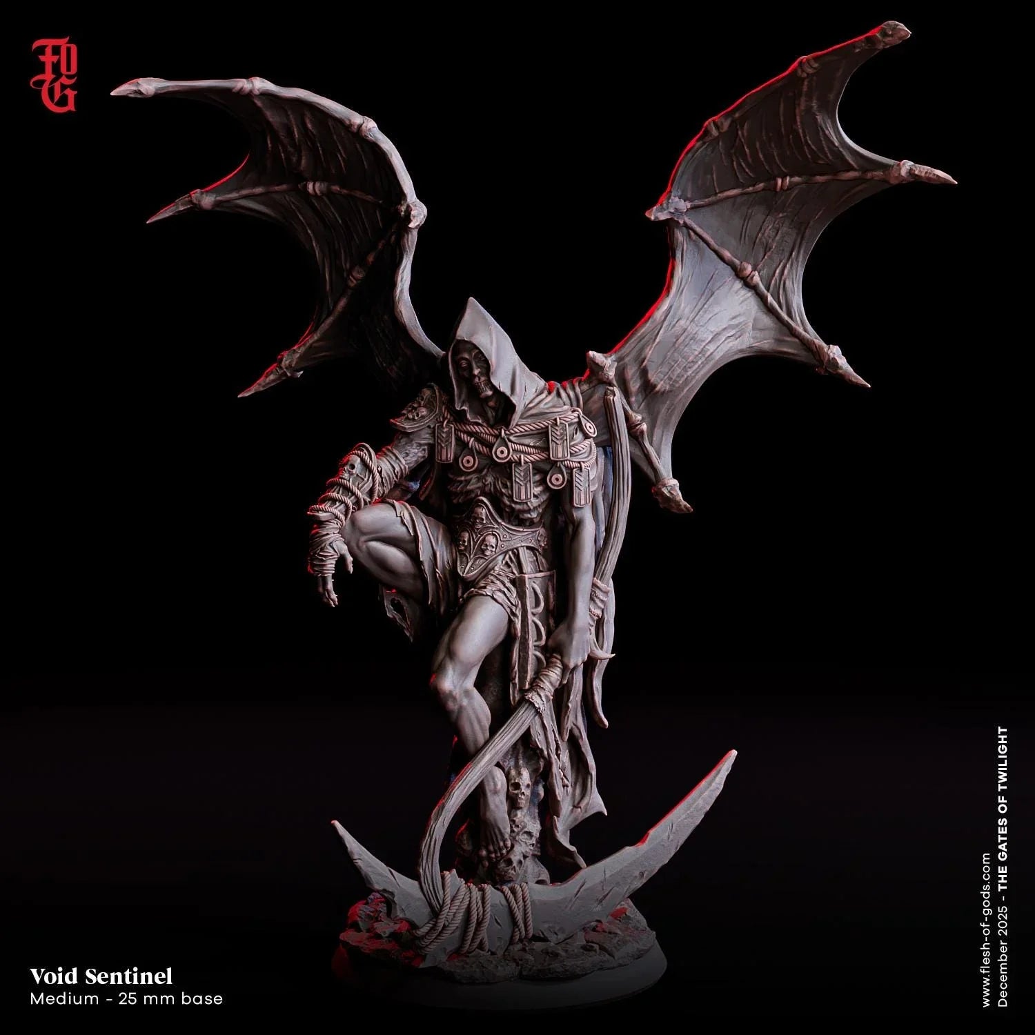 Void Sentinel Miniature | Death Reaper Necromancer Master Figurine | 3 ...