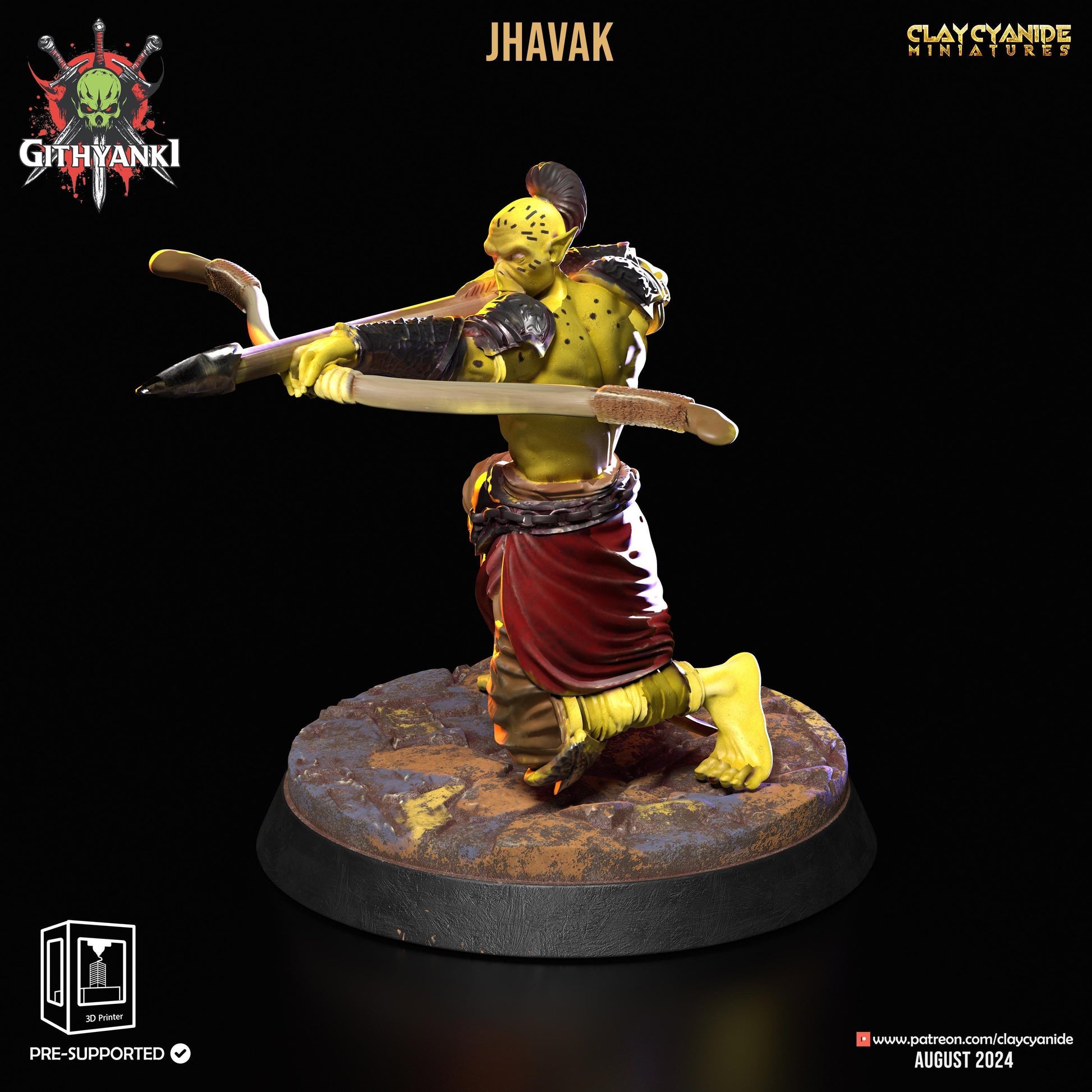 Vordak, Orc Sword & Shield Warrior Miniature | Resilient Protector | 32mm Scale - Plague Miniatures