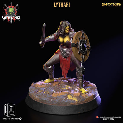 Vykara, Swordbearer Female Orc Miniature | Warrior Orc Fighter | 32mm Scale - Plague Miniatures