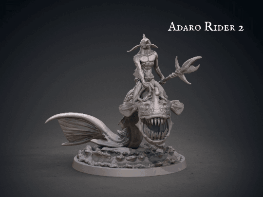 DnD Water Kuo-Toa miniature Adaro Miniature | Clay Cyanide | Maori miniature | Tabletop Gaming | DnD Miniature | Dungeons and Dragons - Plague Miniatures