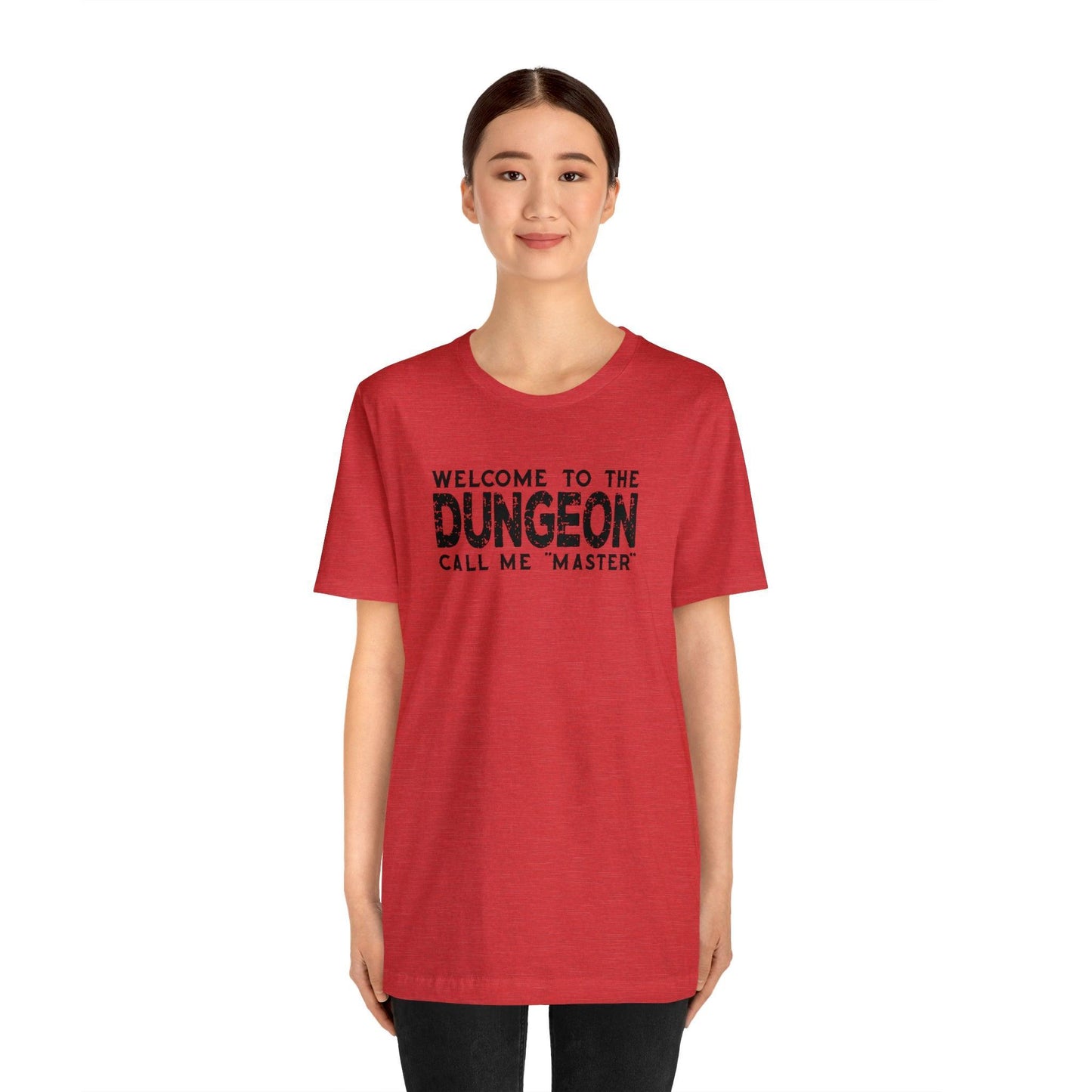Welcome to the Dungeon Call me Master | DM shirt | Dungeon Master gift | dnd tshirt | Gaming shirt | dungeons and dragons Short Sleeve Tee - Plague Miniatures