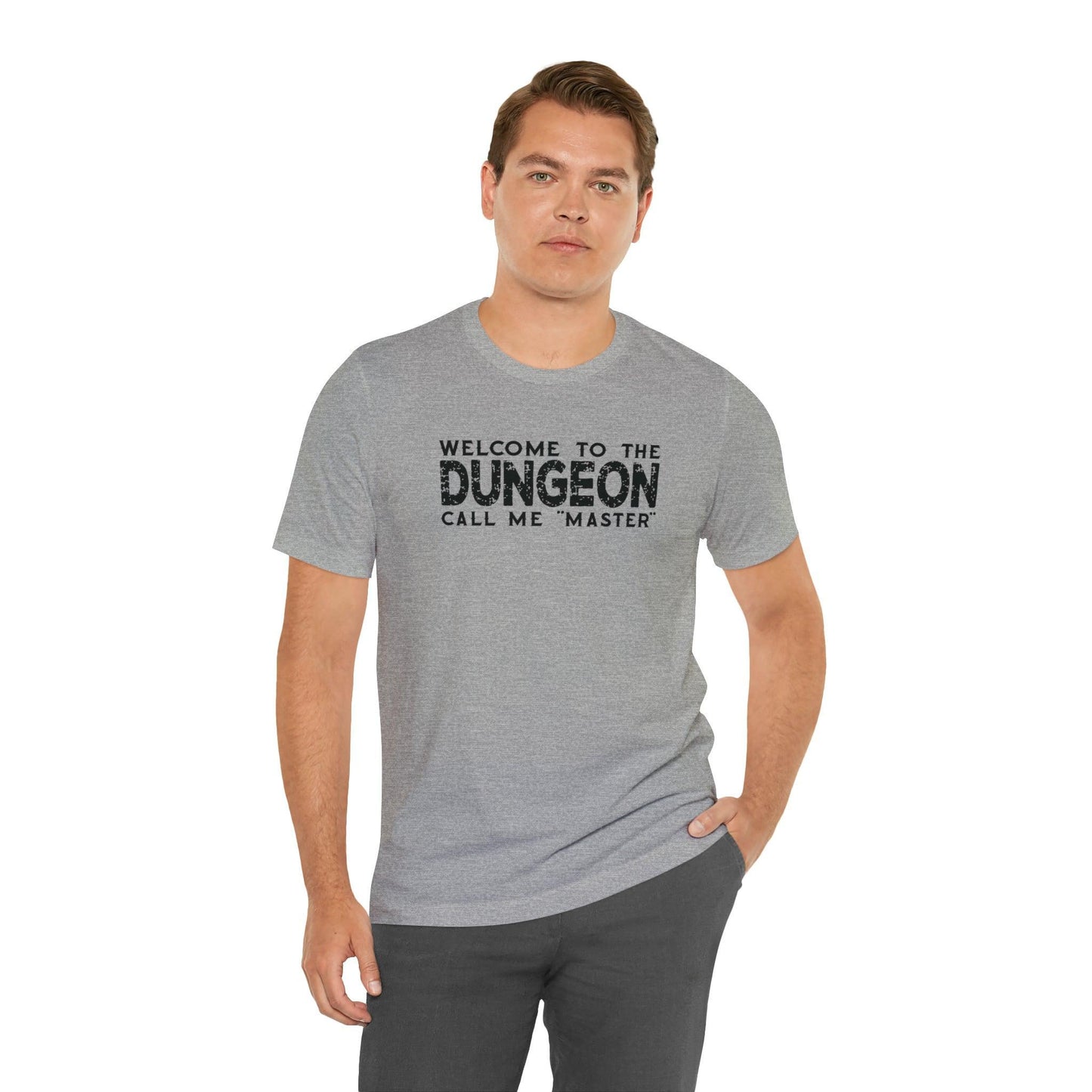 Welcome to the Dungeon Call me Master | DM shirt | Dungeon Master gift | dnd tshirt | Gaming shirt | dungeons and dragons Short Sleeve Tee - Plague Miniatures