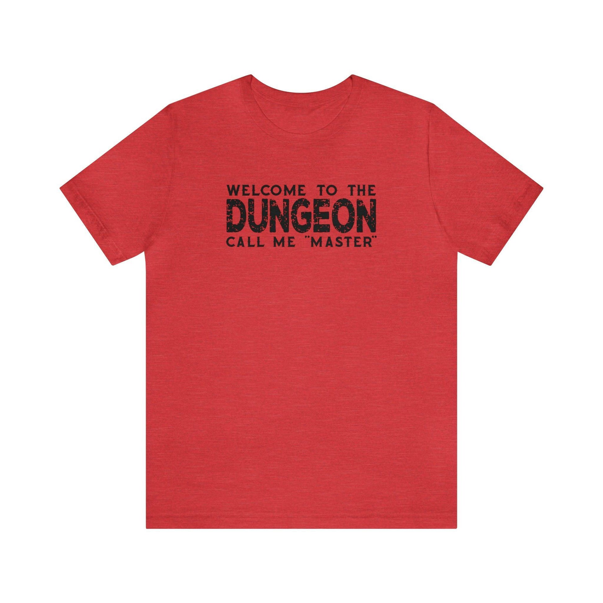 Welcome to the Dungeon Call me Master | DM shirt | Dungeon Master gift | dnd tshirt | Gaming shirt | dungeons and dragons Short Sleeve Tee - Plague Miniatures