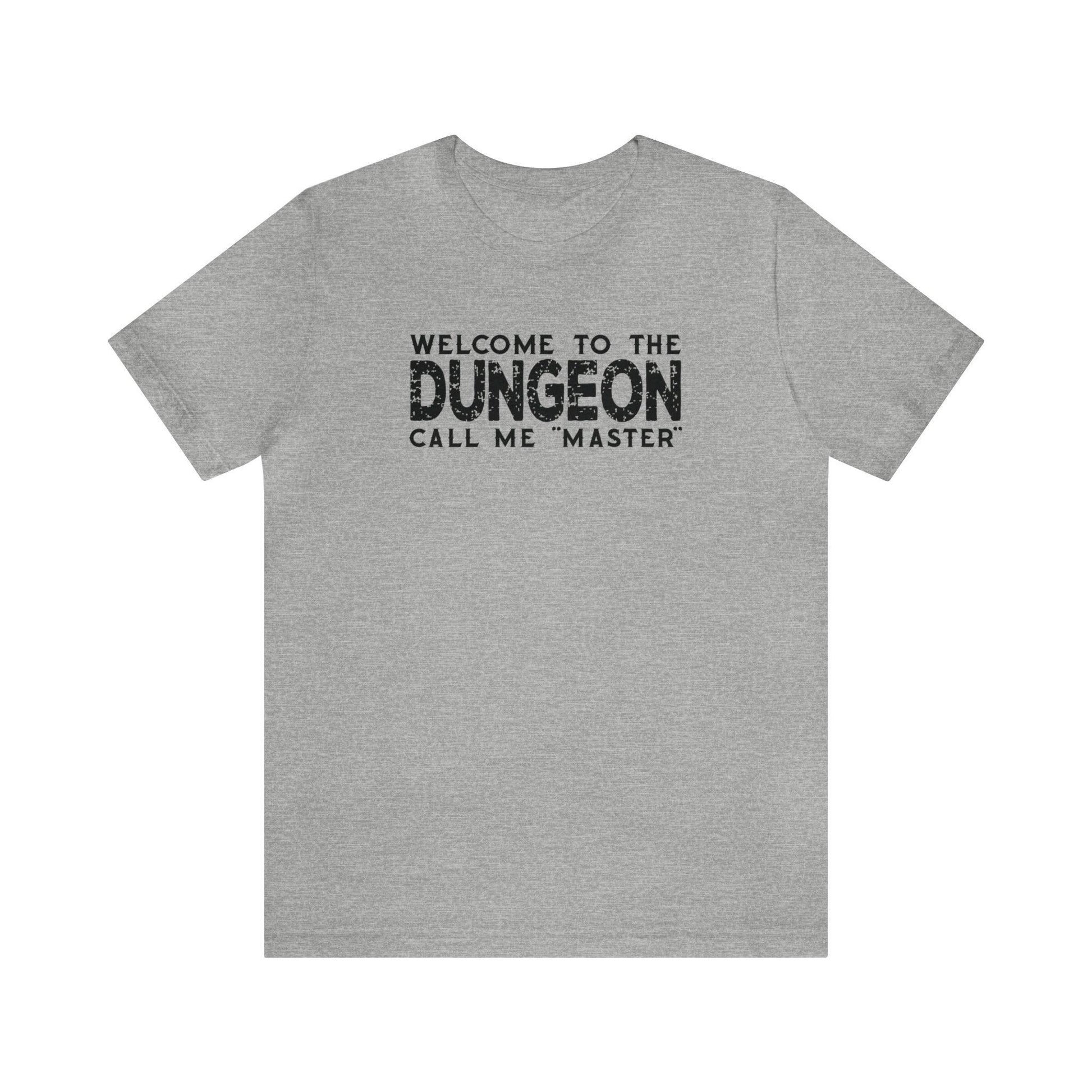 Welcome to the Dungeon Call me Master | DM shirt | Dungeon Master gift | dnd tshirt | Gaming shirt | dungeons and dragons Short Sleeve Tee - Plague Miniatures