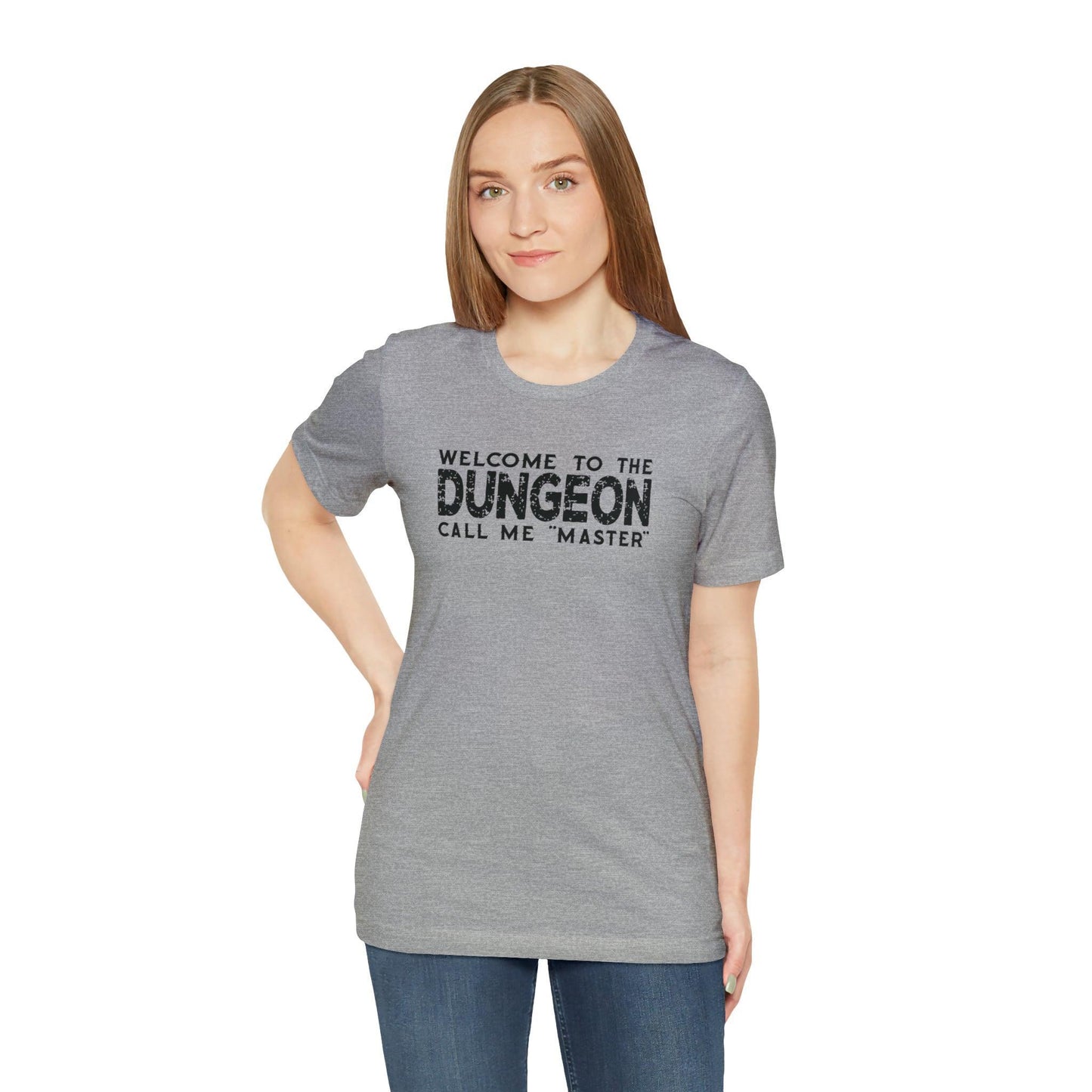 Welcome to the Dungeon Call me Master | DM shirt | Dungeon Master gift | dnd tshirt | Gaming shirt | dungeons and dragons Short Sleeve Tee - Plague Miniatures
