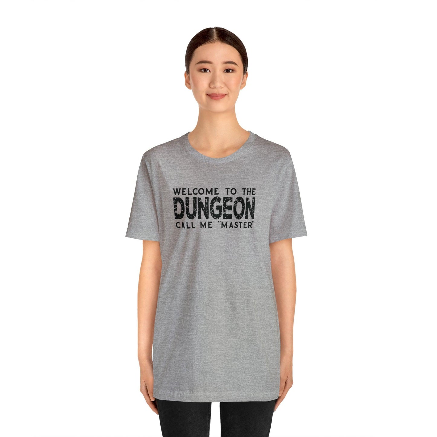 Welcome to the Dungeon Call me Master | DM shirt | Dungeon Master gift | dnd tshirt | Gaming shirt | dungeons and dragons Short Sleeve Tee - Plague Miniatures