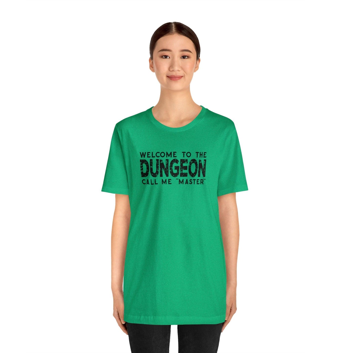Welcome to the Dungeon Call me Master | DM shirt | Dungeon Master gift | dnd tshirt | Gaming shirt | dungeons and dragons Short Sleeve Tee - Plague Miniatures