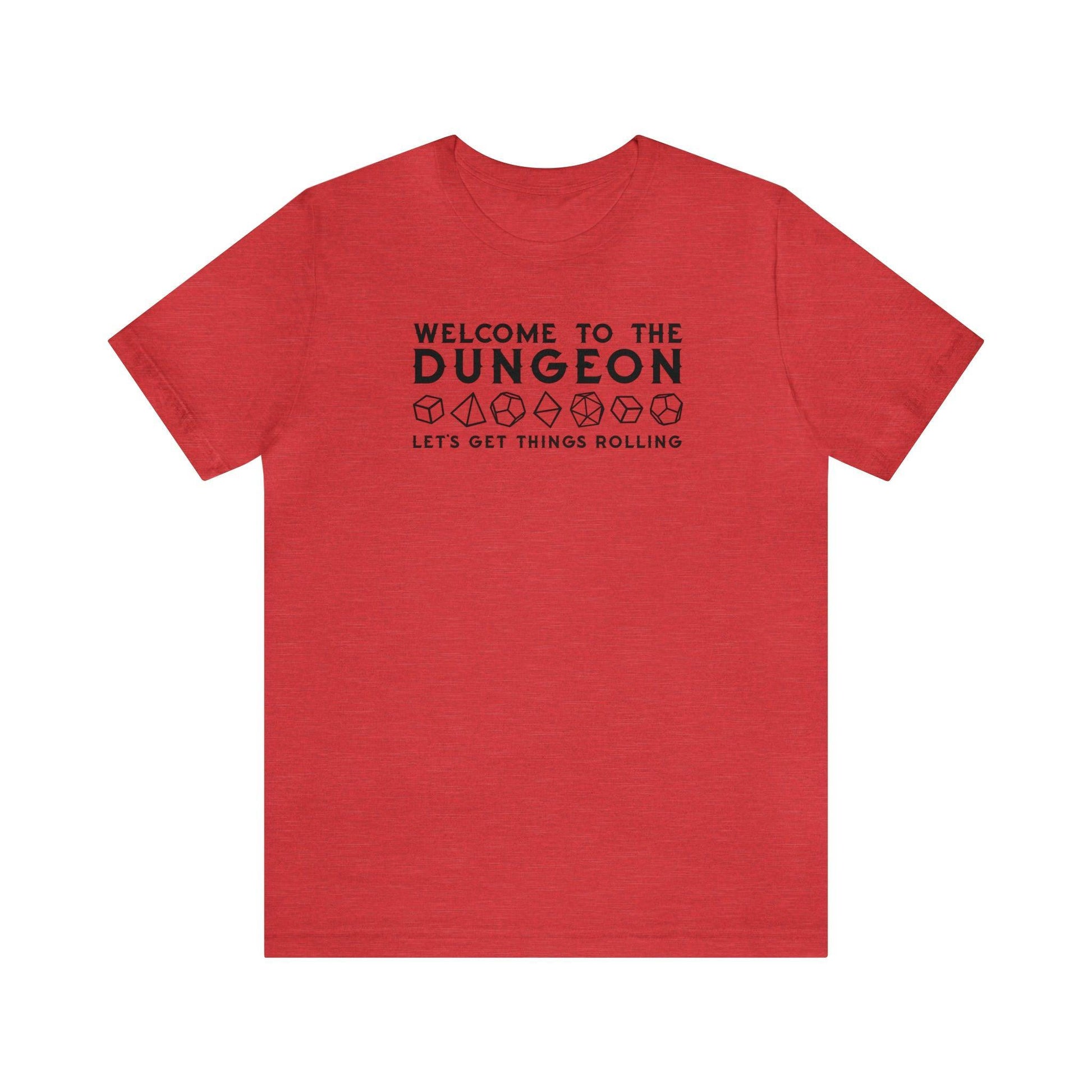 Welcome to the Dungeon Let's Get things Rolling Unisex Jersey Short Sleeve Tee - Plague Miniatures