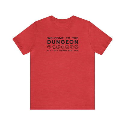 Welcome to the Dungeon Let's Get things Rolling Unisex Jersey Short Sleeve Tee - Plague Miniatures