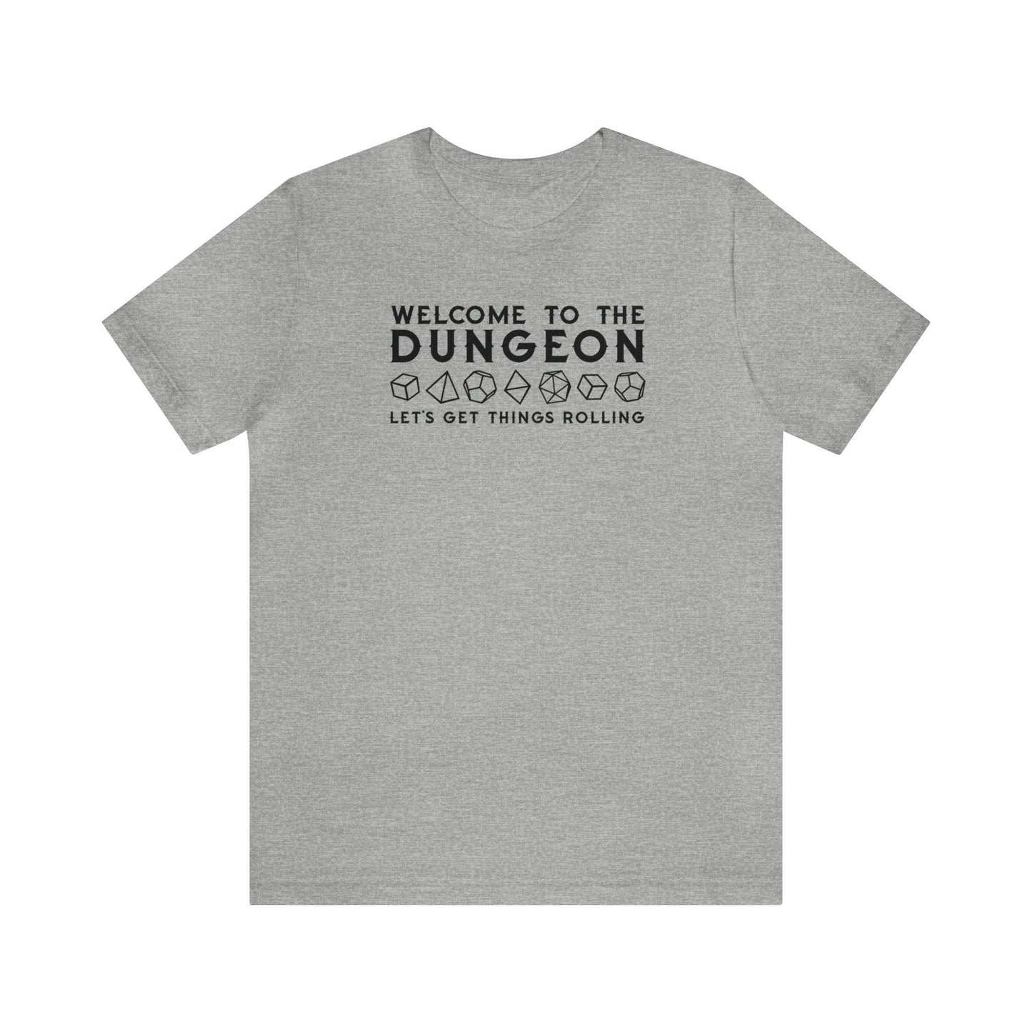 Welcome to the Dungeon Let's Get things Rolling Unisex Jersey Short Sleeve Tee - Plague Miniatures