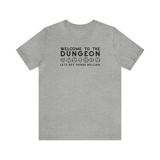 Welcome to the Dungeon Let's Get things Rolling Unisex Jersey Short Sleeve Tee - Plague Miniatures