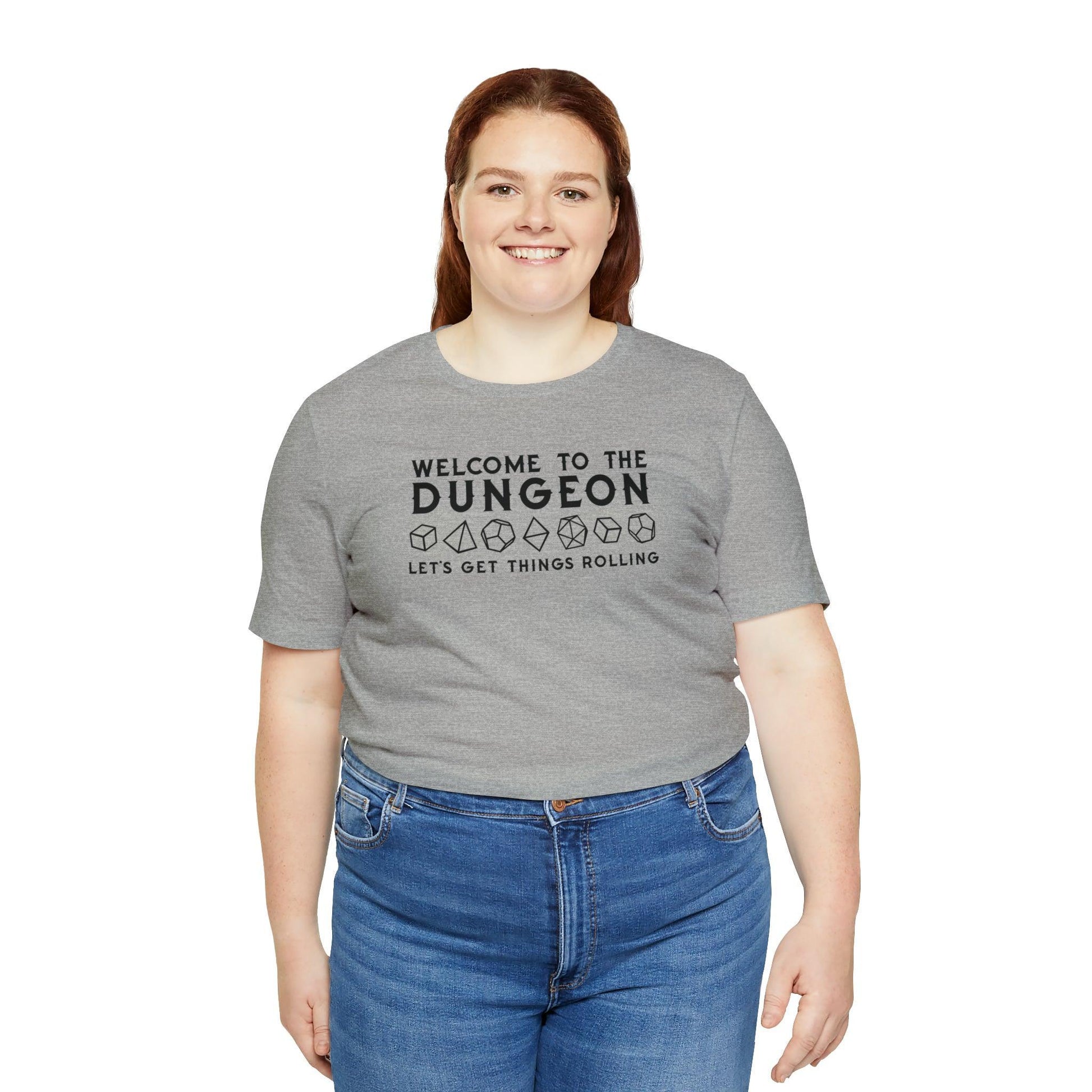 Welcome to the Dungeon Let's Get things Rolling Unisex Jersey Short Sleeve Tee - Plague Miniatures