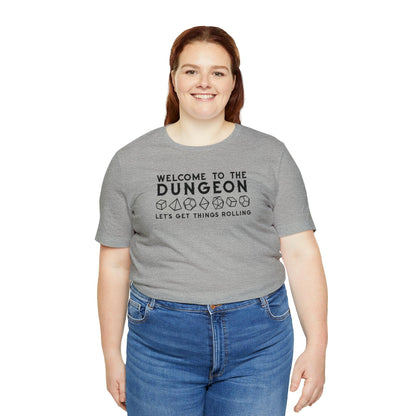 Welcome to the Dungeon Let's Get things Rolling Unisex Jersey Short Sleeve Tee - Plague Miniatures
