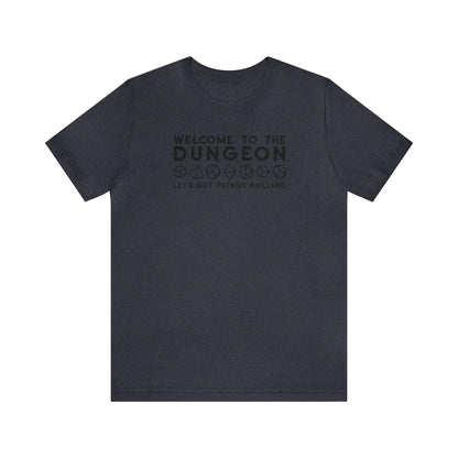 Welcome to the Dungeon Let's Get things Rolling Unisex Jersey Short Sleeve Tee - Plague Miniatures