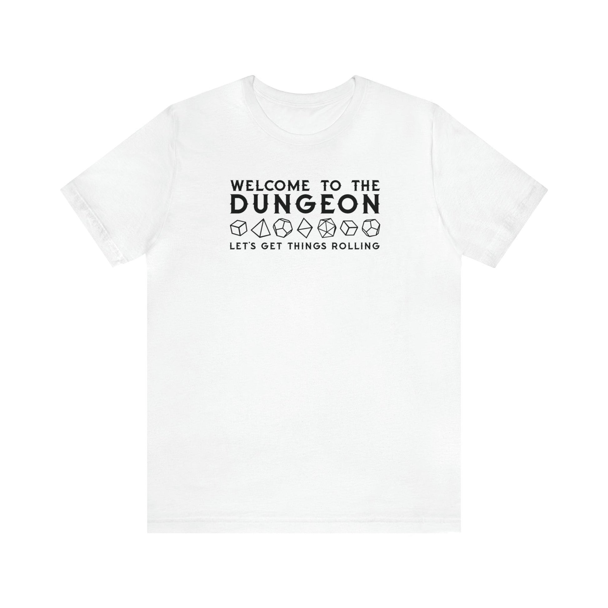 Welcome to the Dungeon Let's Get things Rolling Unisex Jersey Short Sleeve Tee - Plague Miniatures