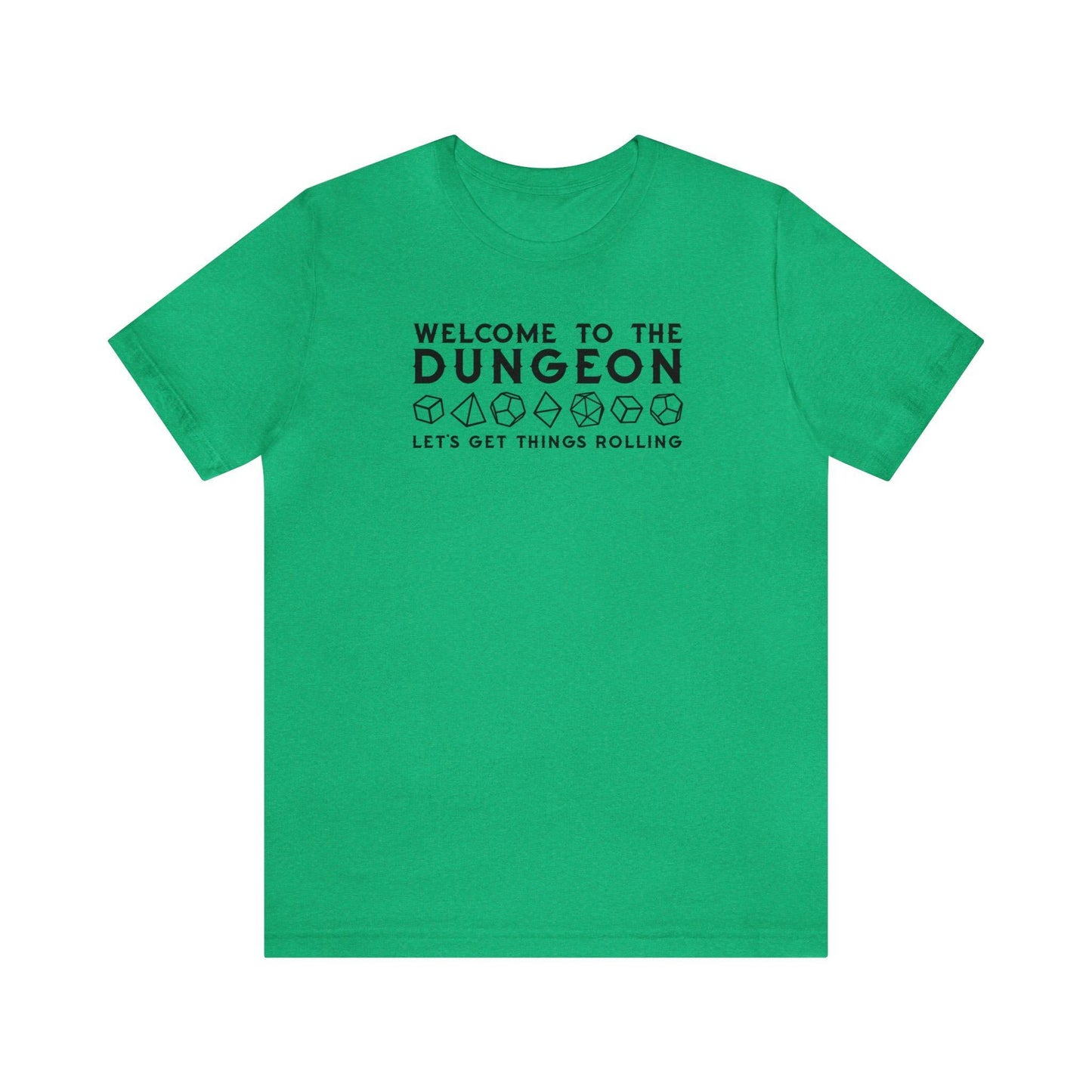 Welcome to the Dungeon Let's Get things Rolling Unisex Jersey Short Sleeve Tee - Plague Miniatures