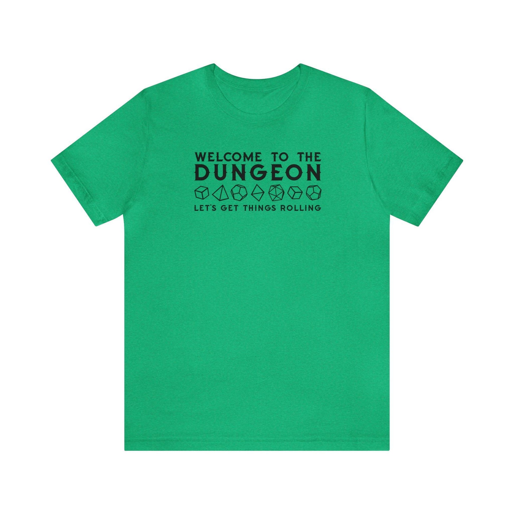 Welcome to the Dungeon Let's Get things Rolling Unisex Jersey Short Sleeve Tee - Plague Miniatures