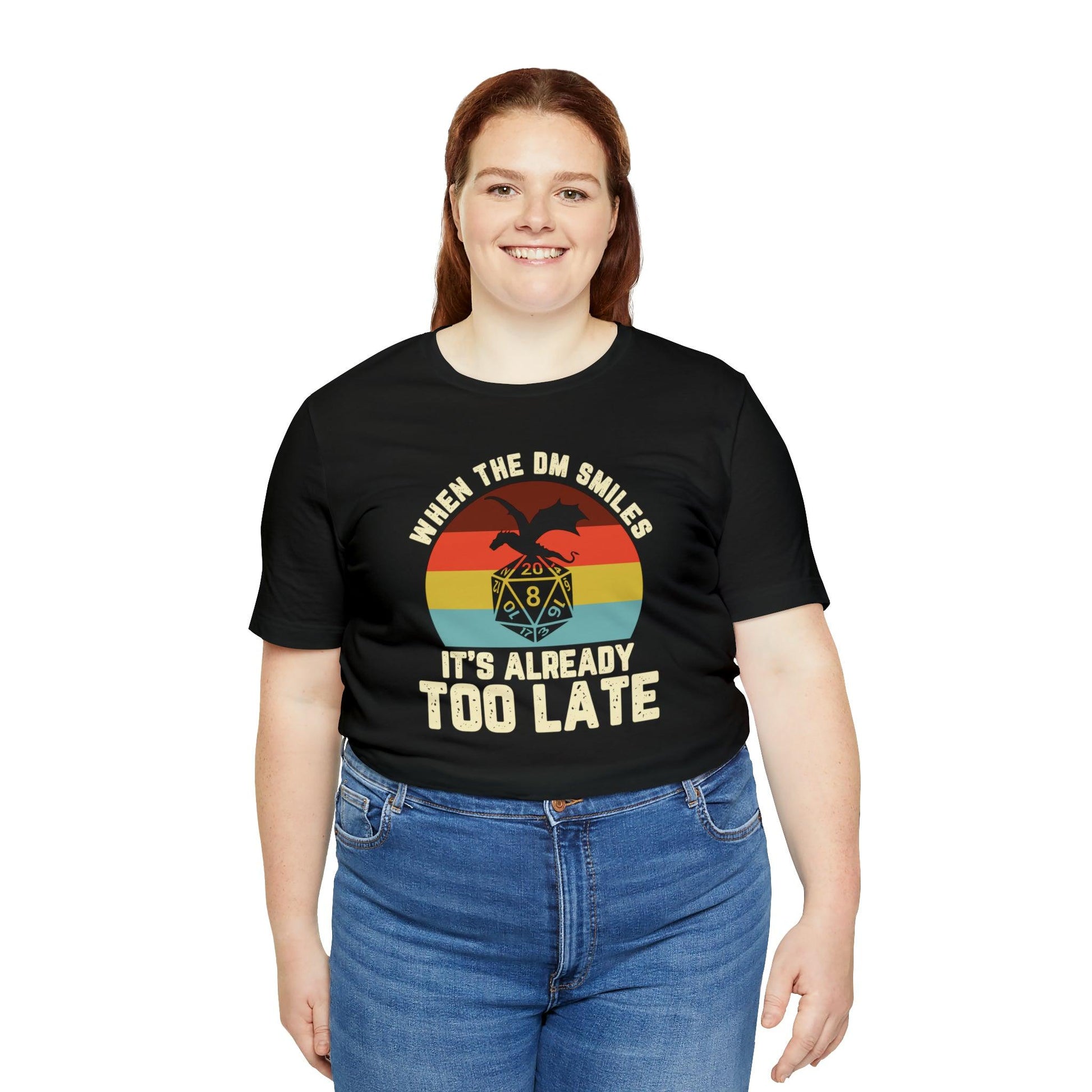 When the DM smiles it's already too late Retro Tee | DM shirt | Dungeon Master gift | dnd tshirt | gaming shirt | dungeons and dragons - Plague Miniatures