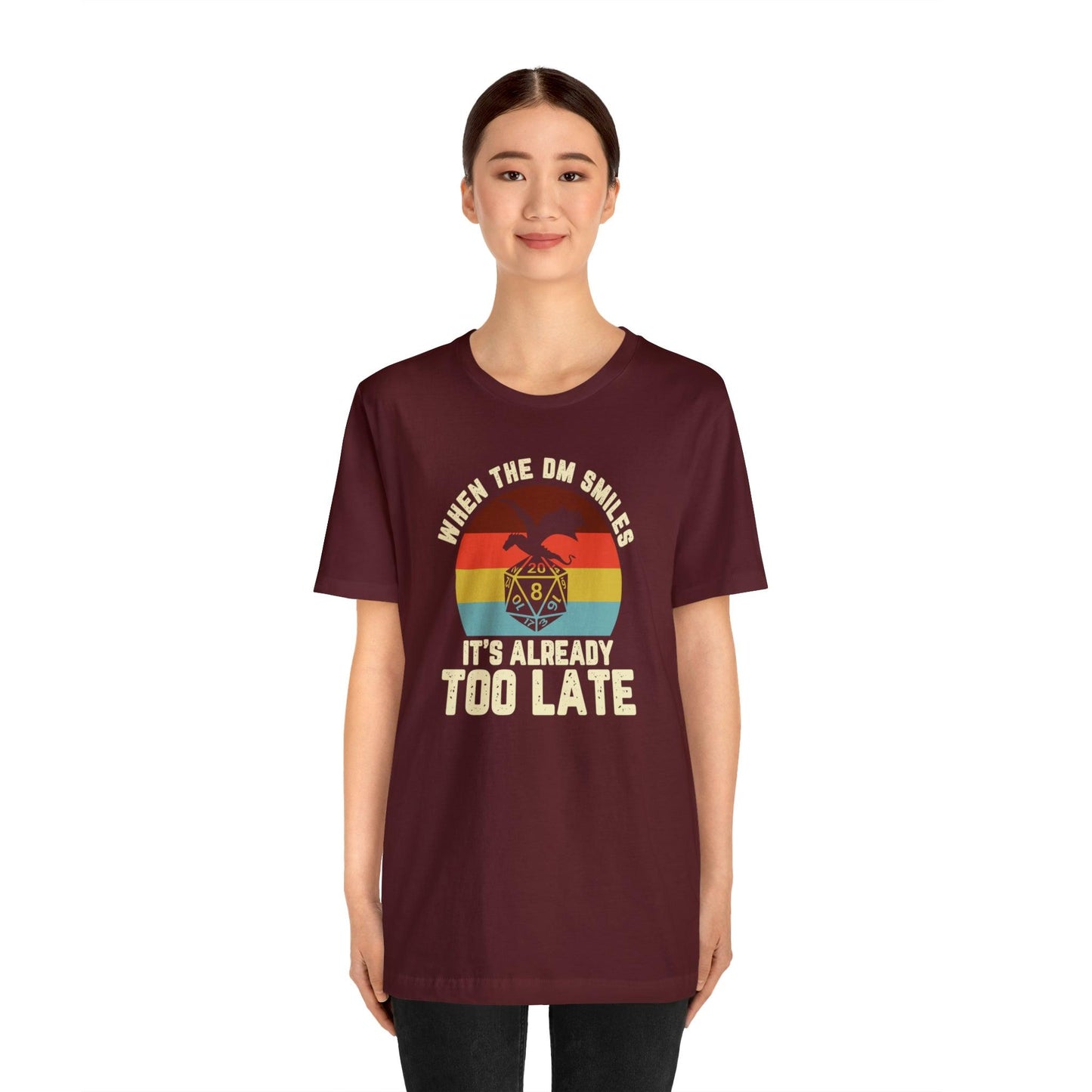 When the DM smiles it's already too late Retro Tee | DM shirt | Dungeon Master gift | dnd tshirt | gaming shirt | dungeons and dragons - Plague Miniatures