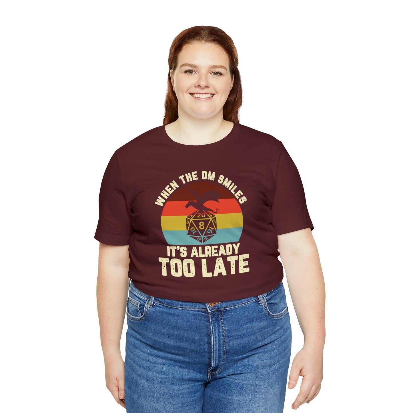 When the DM smiles it's already too late Retro Tee | DM shirt | Dungeon Master gift | dnd tshirt | gaming shirt | dungeons and dragons - Plague Miniatures