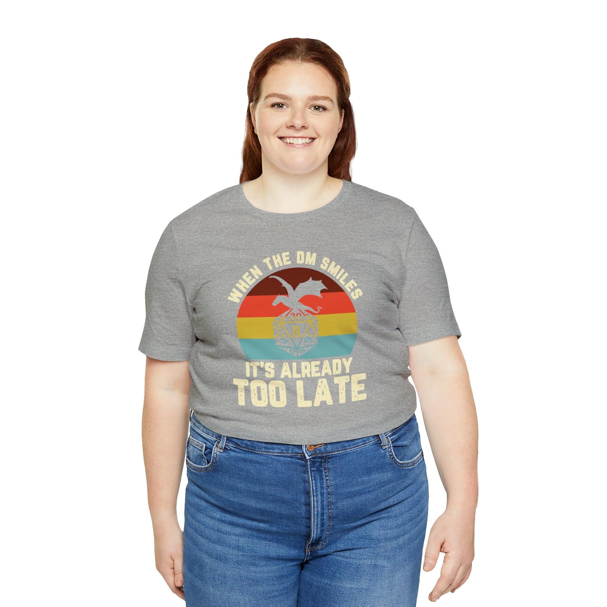 When the DM smiles it's already too late Retro Tee | DM shirt | Dungeon Master gift | dnd tshirt | gaming shirt | dungeons and dragons - Plague Miniatures