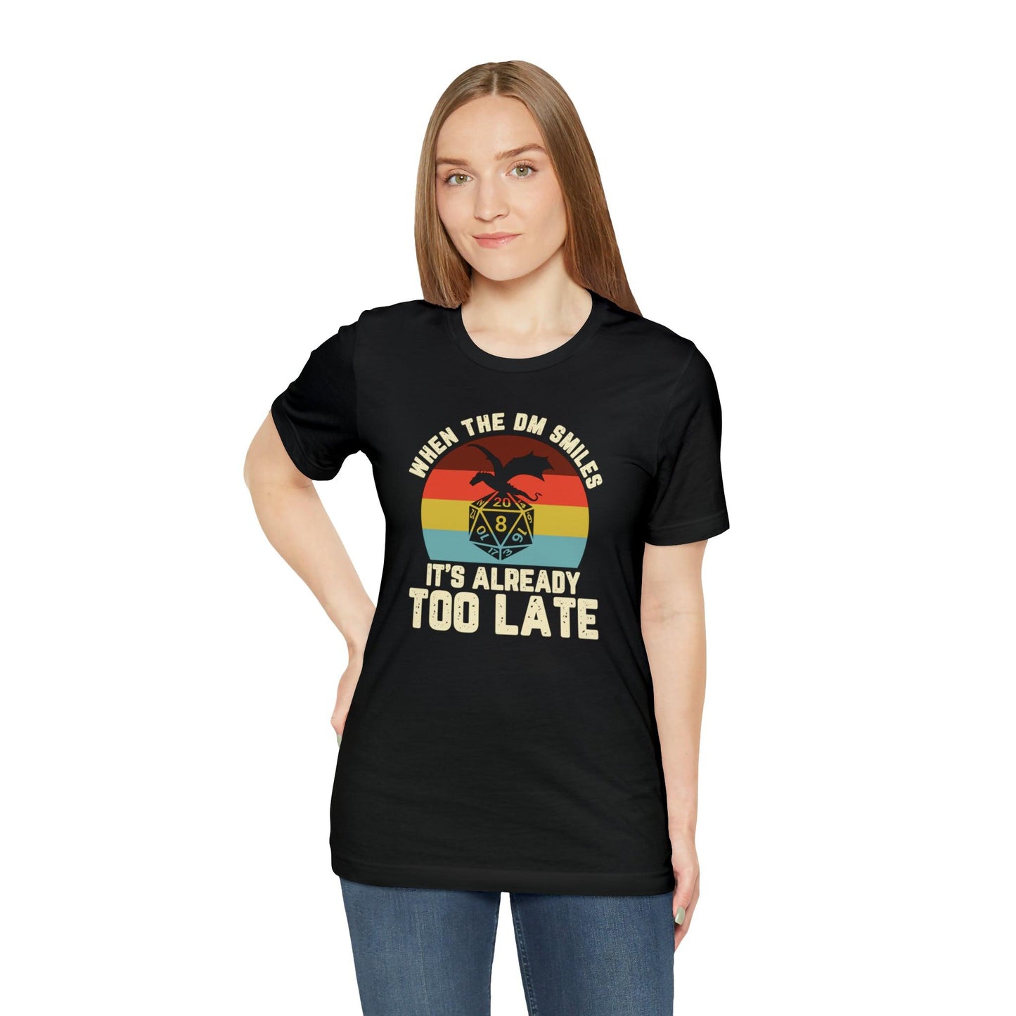 When the DM smiles it's already too late Retro Tee | DM shirt | Dungeon Master gift | dnd tshirt | gaming shirt | dungeons and dragons - Plague Miniatures