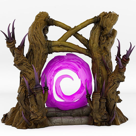Witch Portal Miniature | Hypnotic Effect | Creepy Forest Dungeon Terrain Prop | 28mm or 32mm Scale - Plague Miniatures
