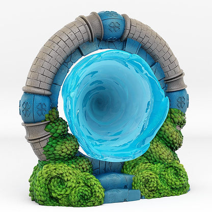 Wonderland Portal Miniature | Vortex Hole Fantasy Entrance | Water Dungeon Terrain Prop | 28mm or 32mm Scale - Plague Miniatures