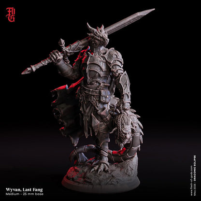 Wyvan, Last Fang | Dragonborn Fighter Resin Bust Statue - Plague Miniatures