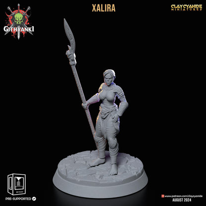 Xalira, Spear Wielder Female Orc Miniature | Fierce Orc Warrior | 32mm Scale - Plague Miniatures
