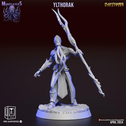 Ylthorak, Cthulhu-Inspired Mind Flayer Miniature | 32mm Scale - Plague Miniatures