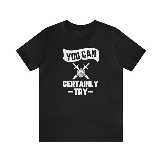 You can certainly try Tee | DM shirt | Dungeon Master gift | dnd tshirt Wargaming | dungeons and dragons Short Sleeve Tee DnD gifts - Plague Miniatures shop for DnD Miniatures