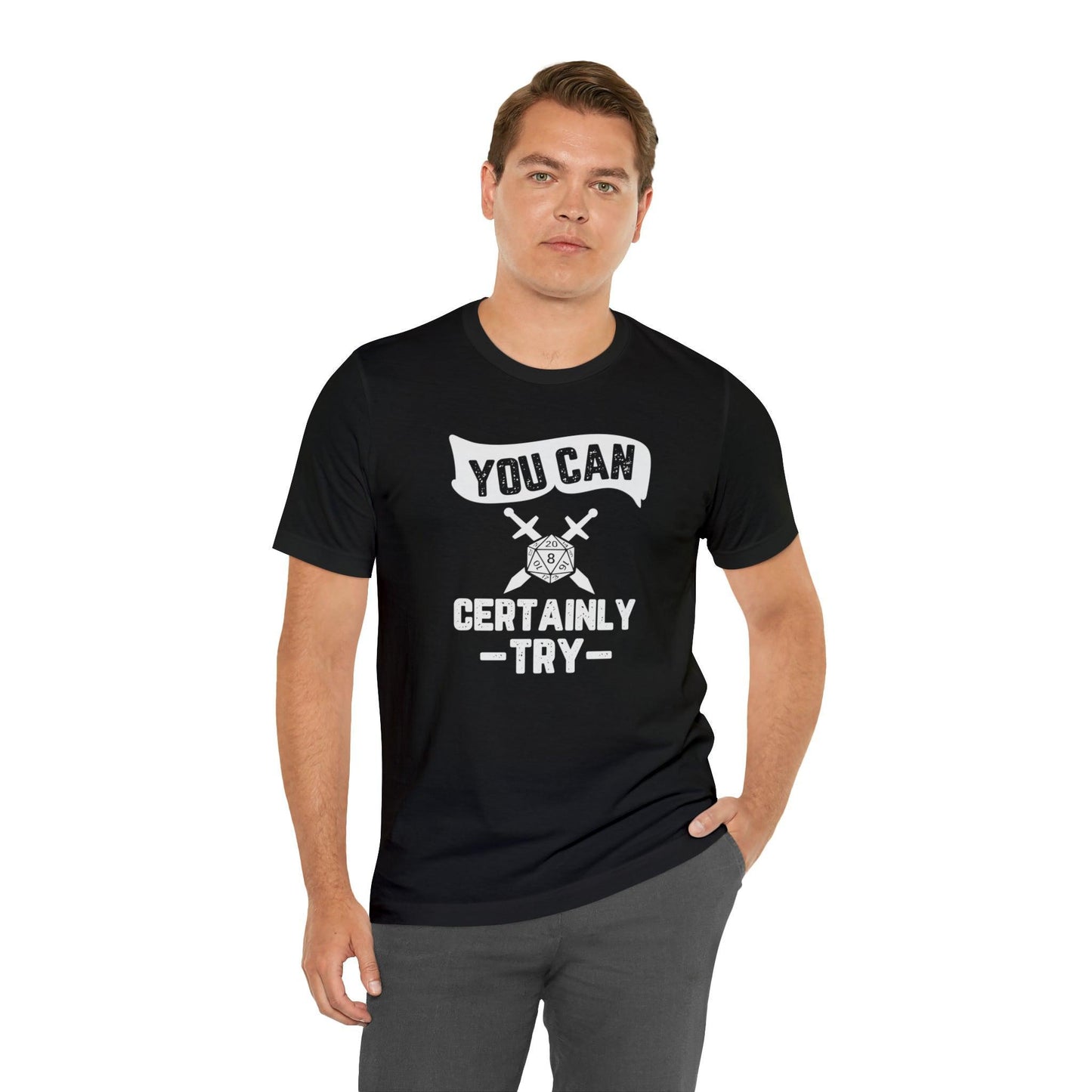 You can certainly try Tee | DM shirt | Dungeon Master gift | dnd tshirt Wargaming | dungeons and dragons Short Sleeve Tee DnD gifts - Plague Miniatures