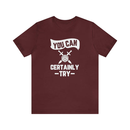 You can certainly try Tee | DM shirt | Dungeon Master gift | dnd tshirt Wargaming | dungeons and dragons Short Sleeve Tee DnD gifts - Plague Miniatures