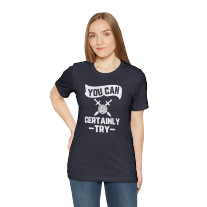 You can certainly try Tee | DM shirt | Dungeon Master gift | dnd tshirt Wargaming | dungeons and dragons Short Sleeve Tee DnD gifts - Plague Miniatures
