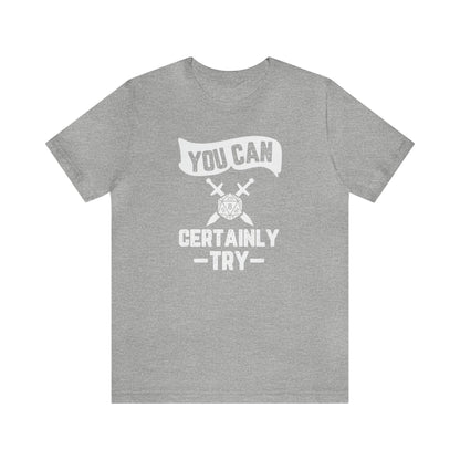 You can certainly try Tee | DM shirt | Dungeon Master gift | dnd tshirt Wargaming | dungeons and dragons Short Sleeve Tee DnD gifts - Plague Miniatures